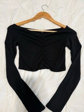 Garage Long-Sleeve Crop Top